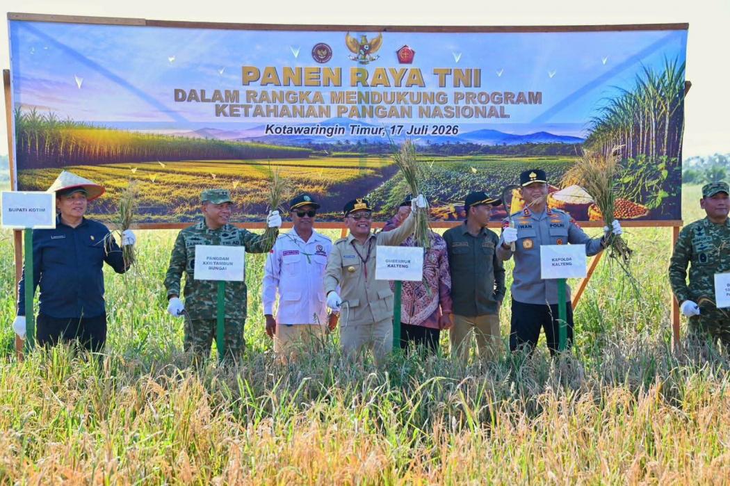 Panen Raya Serentak, Gubernur Kalteng Ajak Masyarakat Wujudkan Lumbung Pangan Nasional