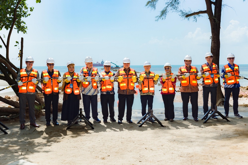 TelkomGroup bersama NDP dan BW Digital Lakukan Pendaratan Kabel Bawah Laut NCC