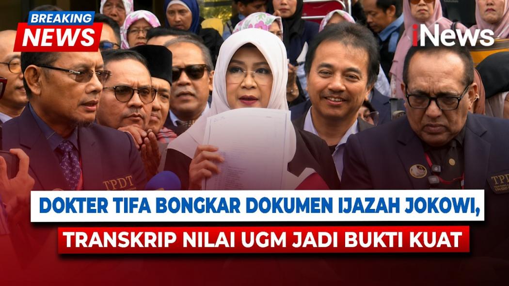 Dokter Tifa Buka 709 Dokumen Ijazah Jokowi, Transkrip Nilai UGM Jadi Bukti Tak Terbantahkan