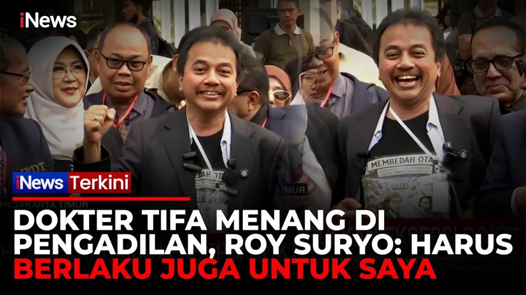 Eksepsi Dokter Tifa Dikabulkan, Roy Suryo: Bisa Jadi Yurisprudensi untuk Kasus Saya