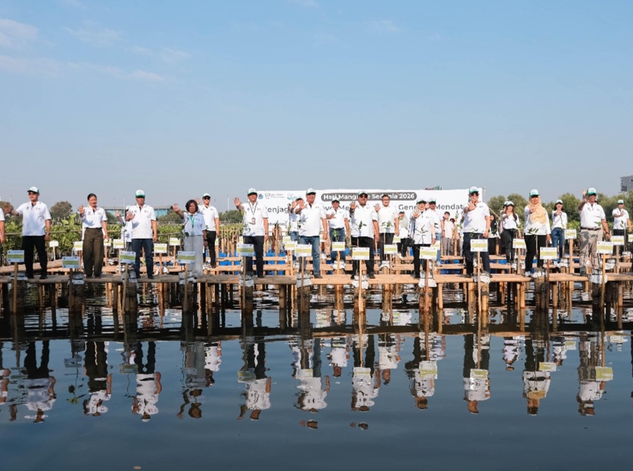 Pemprov DKI Tanam 24.310 Bibit Mangrove untuk Lindungi Pesisir Jakarta