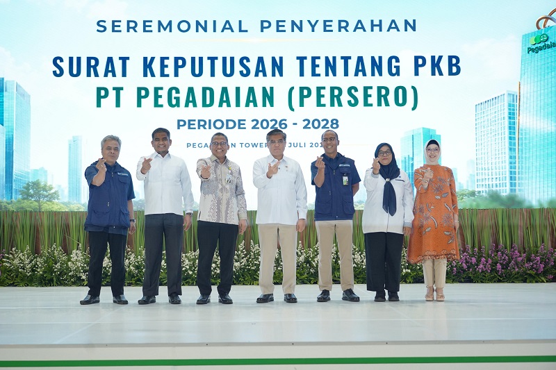 Pegadaian Resmi Terima SK Perjanjian Kerja Bersama 2026–2028 dari Kemenaker RI