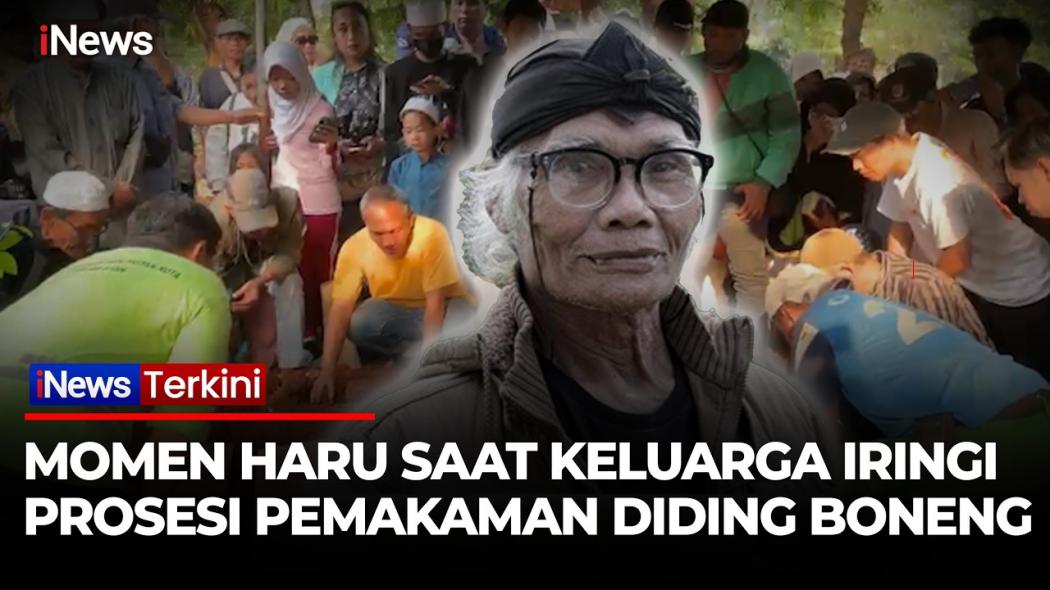 Penuh Haru, Keluarga dan Murid Teater Lepas Kepergian Diding Boneng di TPU Menteng Pulo
