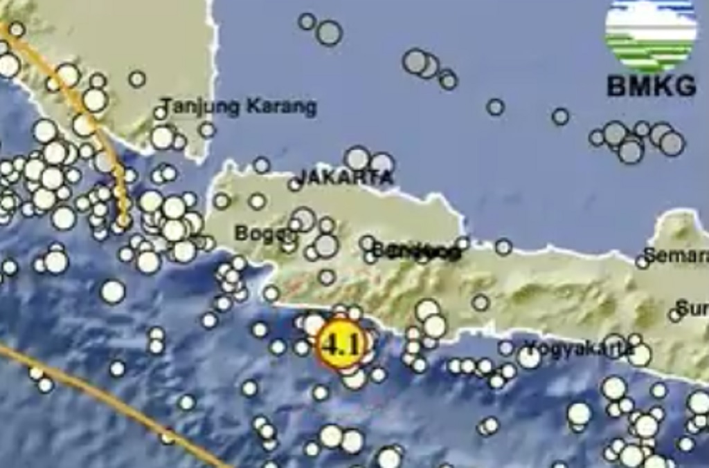 Gempa Hari Ini M4,1 Guncang Bandung, Dirasakan hingga Pelabuhan Ratu