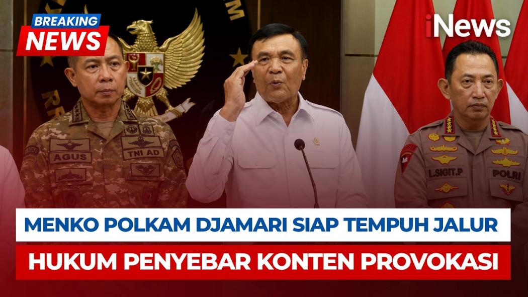 Menko Polkam Tegaskan Video Unjuk Rasa Besar di Media Sosial Hoaks, Polisi Buru Penyebarnya