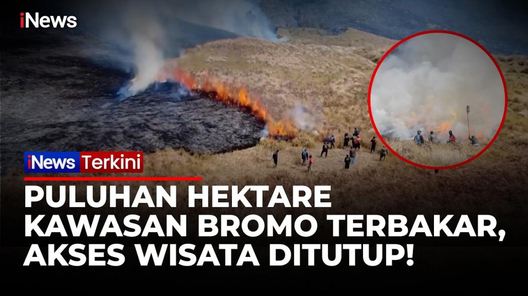 Kebakaran Bromo Hari Ketiga, 51 Hektare Hutan dan Sabana Hangus Terbakar