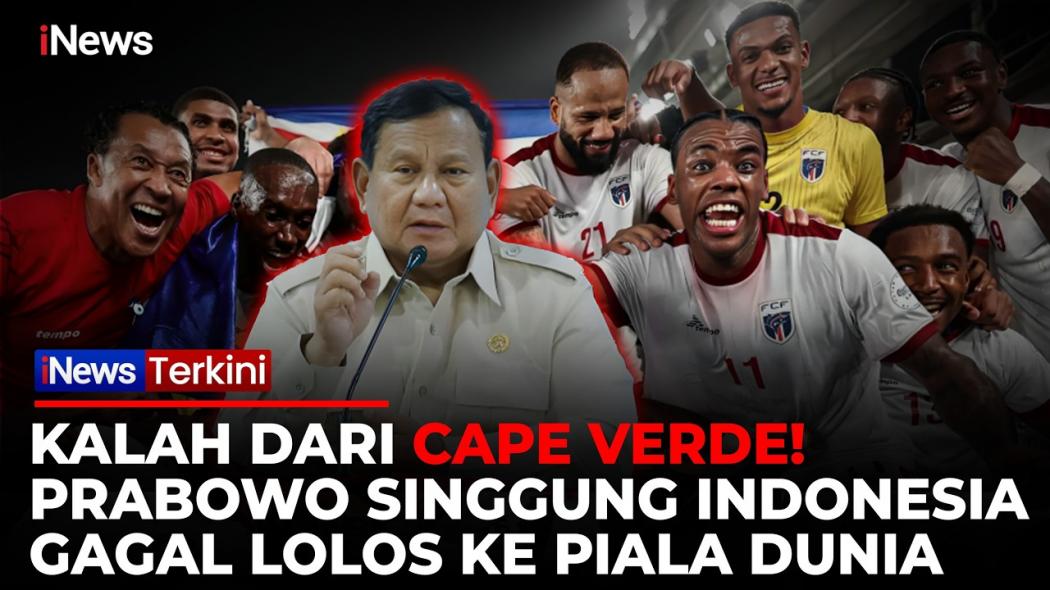 Prabowo Singgung Cape Verde, Sedih Indonesia Belum Pernah Lolos Piala Dunia