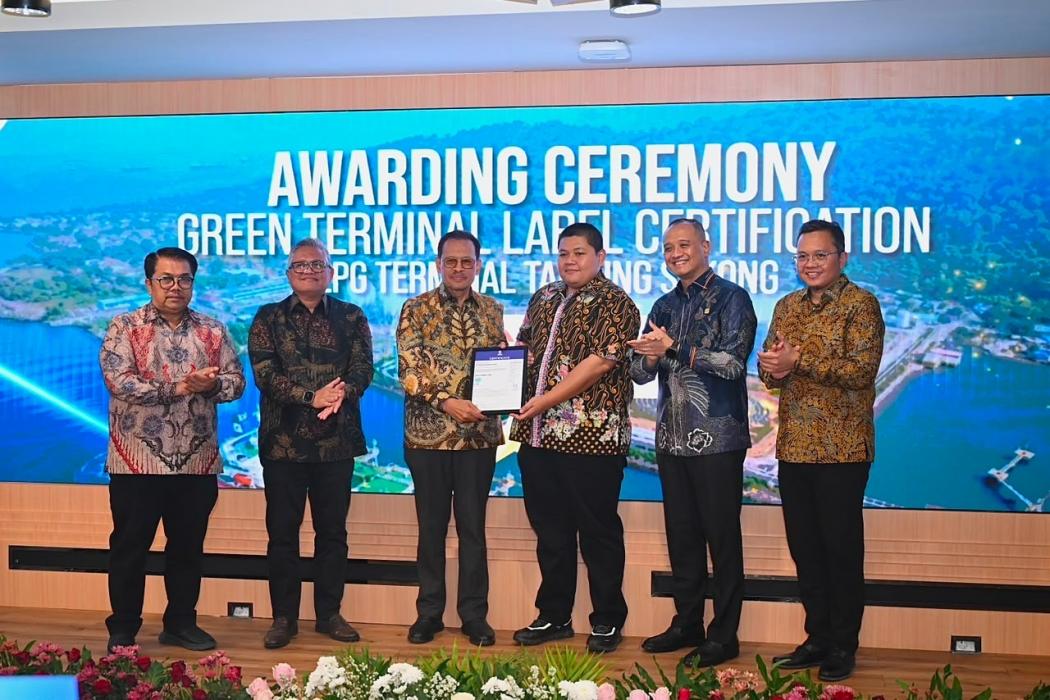 Pertama di Dunia, Terminal LPG Tanjung Sekong Pertamina Raih Sertifikasi Terminal Hijau
