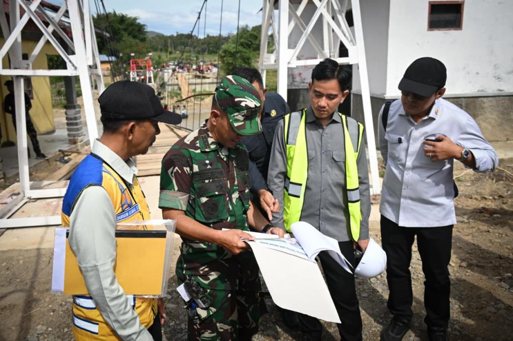 Gibran Cek Proyek Jembatan di Gayo Lues Aceh, Pastikan Pemulihan Pascabencana Lancar