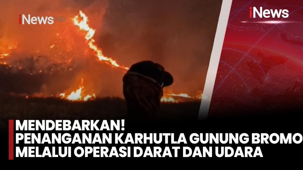 Kebakaran Gunung Bromo Meluas, Operasi Darat dan Udara Diterjunkan
