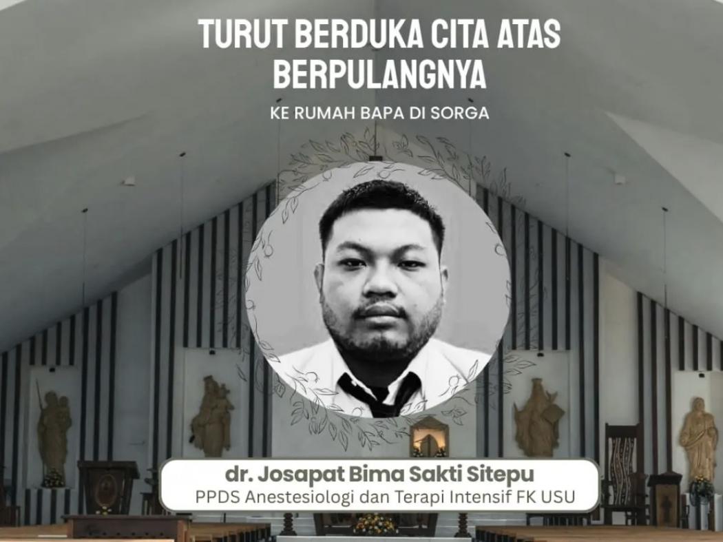 Fakta Baru Kematian Dokter PPDS Anestesi FK USU Terungkap