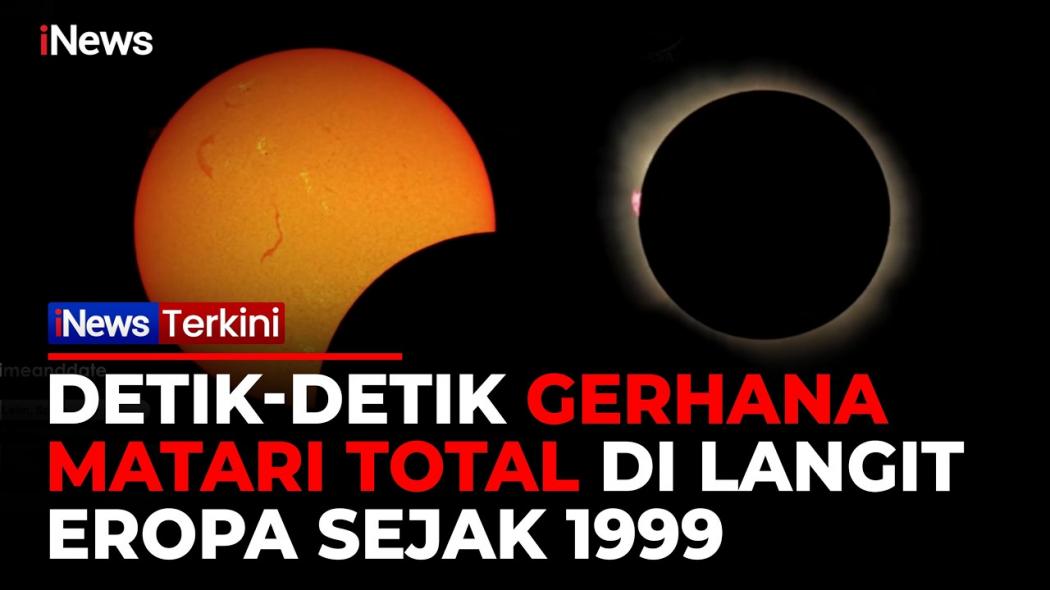 Momen Langka! Gerhana Matahari Total Hiasi Langit Eropa, Spanyol Jadi Titik Pengamatan Utama