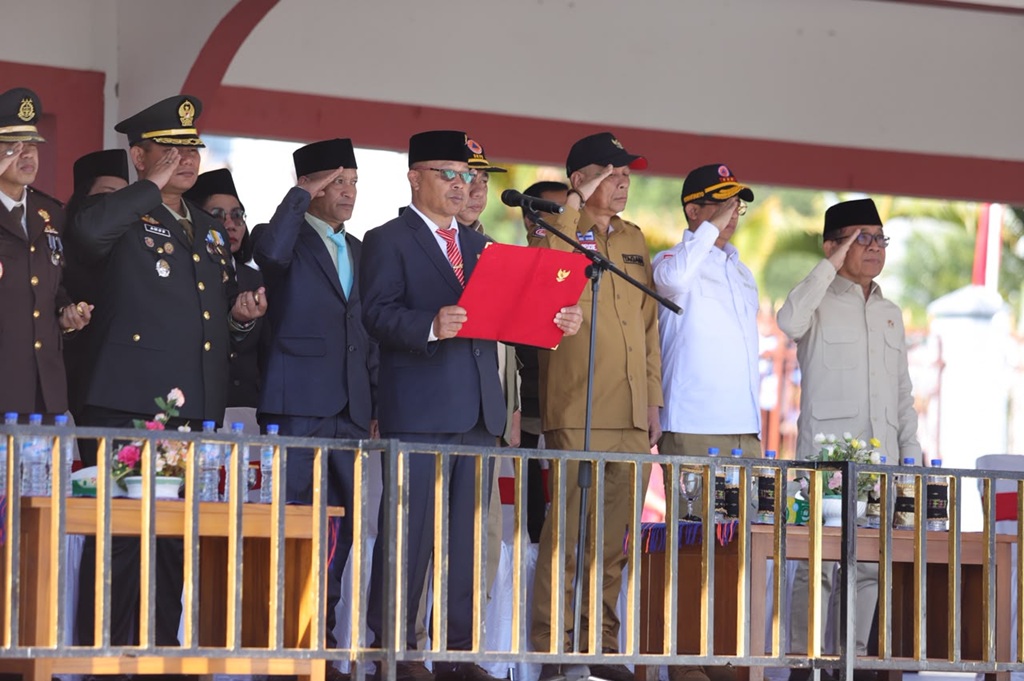 Menko PMK hingga Kepala BNPB Upacara HUT ke-81 RI di NTT, Fokus Pemulihan Bencana