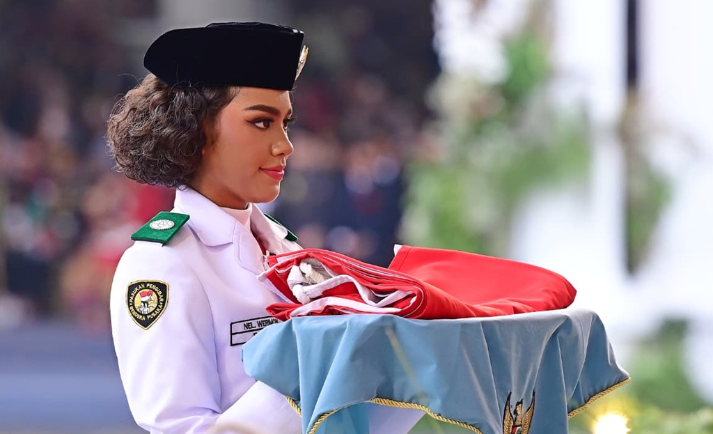 Cerita Neeltje Paskibraka Papua saat Bawa Baki Bendera Merah Putih: Gugup tapi Juga Excited!