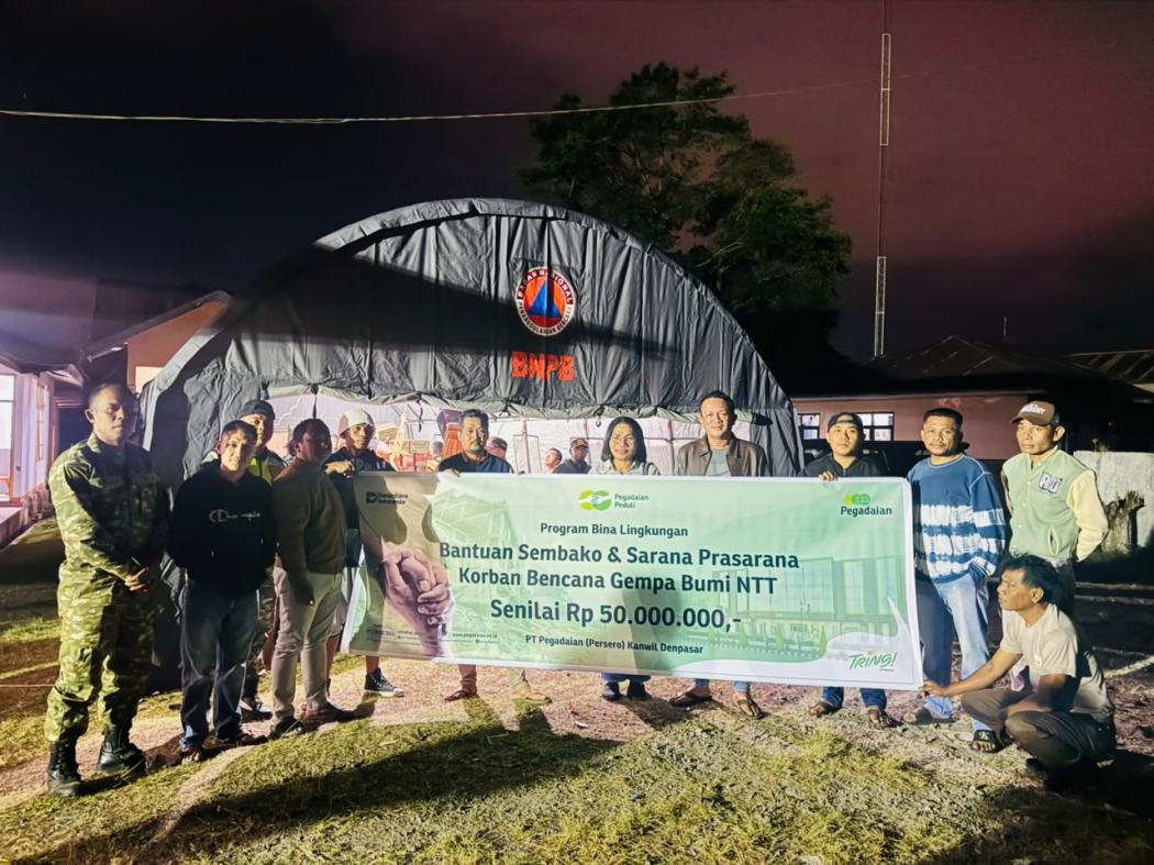 Respons Cepat Gempa NTT, Pegadaian Salurkan Bantuan Tanggap Darurat