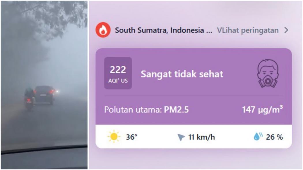 Palembang Jadi Kota dengan Polusi Udara Terburuk di Dunia, Ini Datanya!