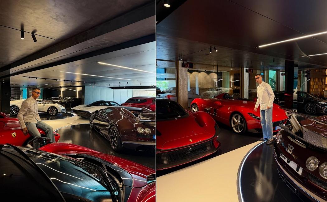 Cristiano Ronaldo Pamer Koleksi Mobil Mewah dari Ferrari hingga Bugatti Langka: My Toys