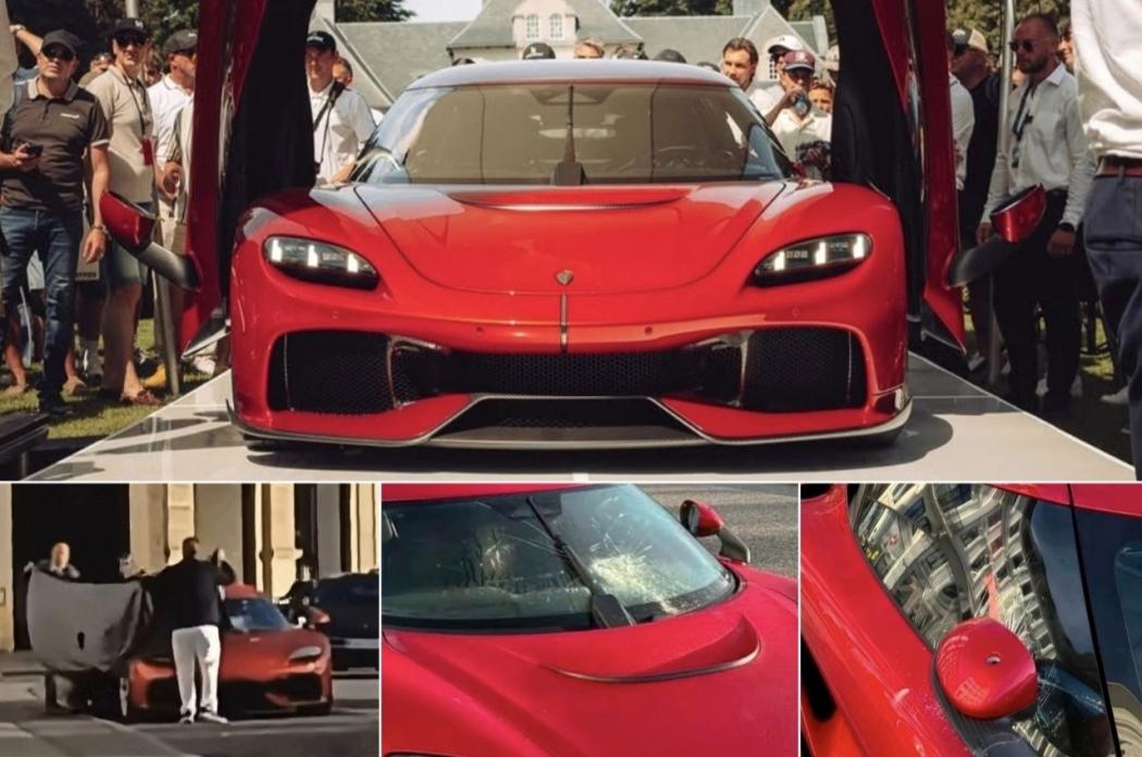 Mobil Koenigsegg Gemera Seharga Rp53 Miliar Dirusak di Depan Hotel, Pemilik Nangis Kaca Depan Hancur