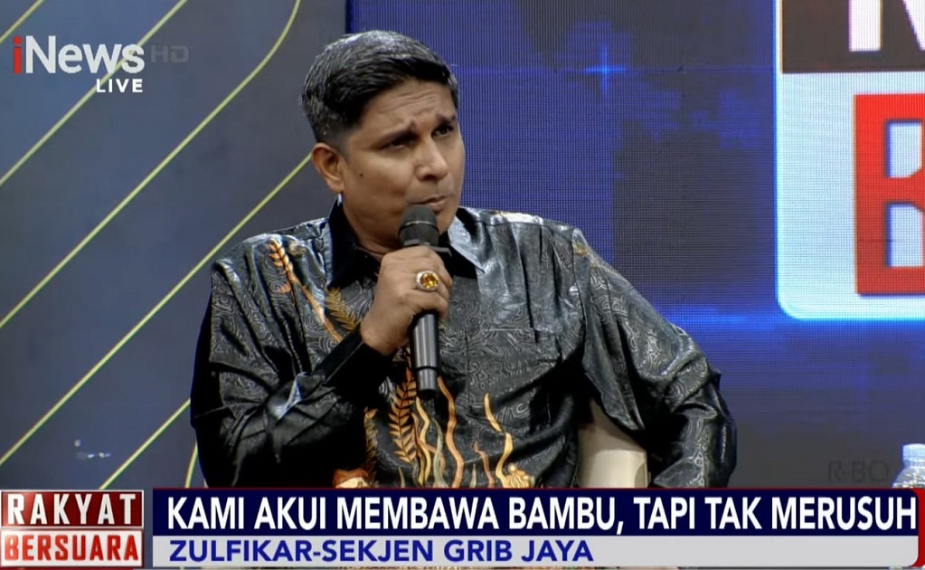 Bawa Bambu ke Lokasi Ricuh 27 Agustus, GRIB Jaya: Kami Tak Ada Niat Berperang