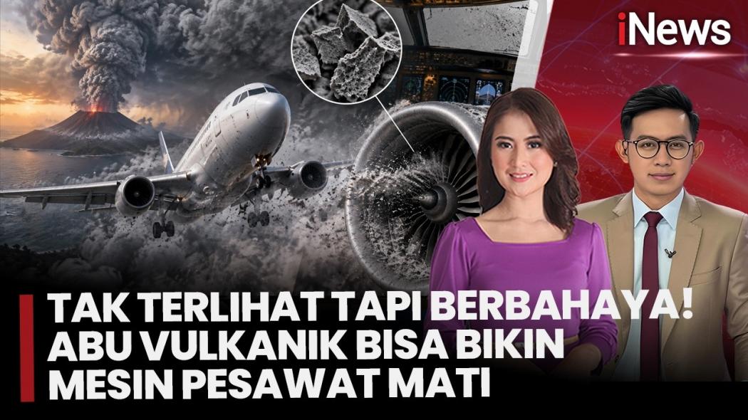 Abu Vulkanik Erupsi Gunung Anak Krakatau Bisa Lumpuhkan Pesawat, Ini Risikonya