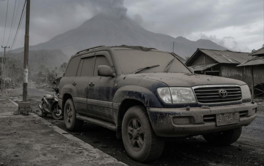 Mobil Diselimuti Abu Vulkanik, Awas Jangan Langsung Hidupkan Mesin