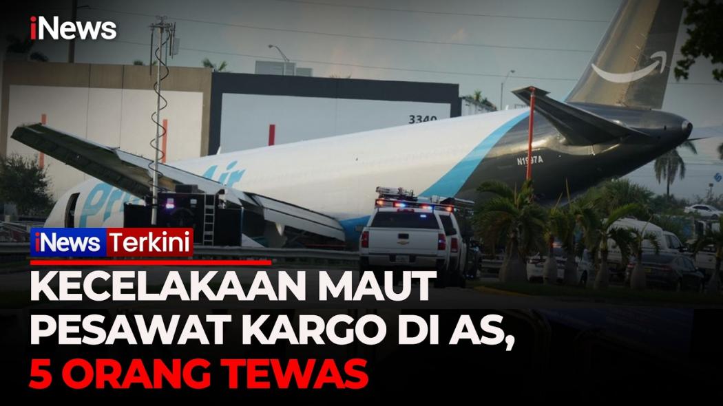 Pesawat Kargo Alami Kecelakaan Saat Mendarat di Bandara Miami, 5 Orang Tewas