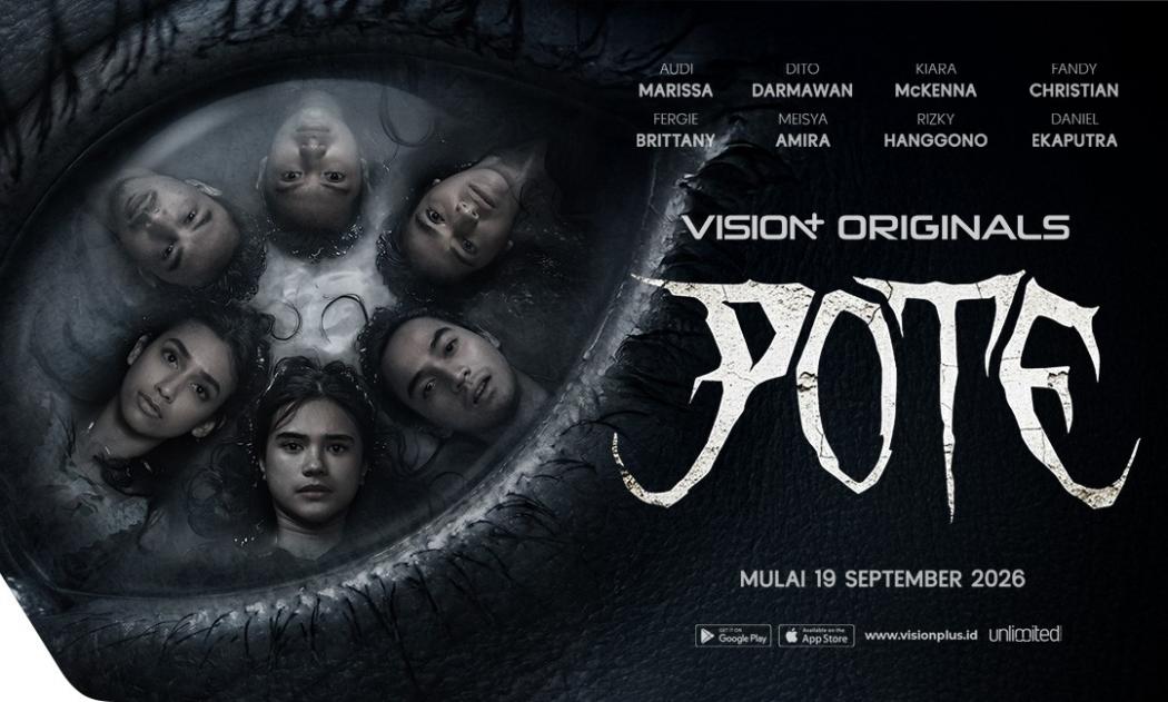 VISION+ Rilis Official Poster POTE, Hadirkan Teror Misterius dan Pesan Jangan Lihat