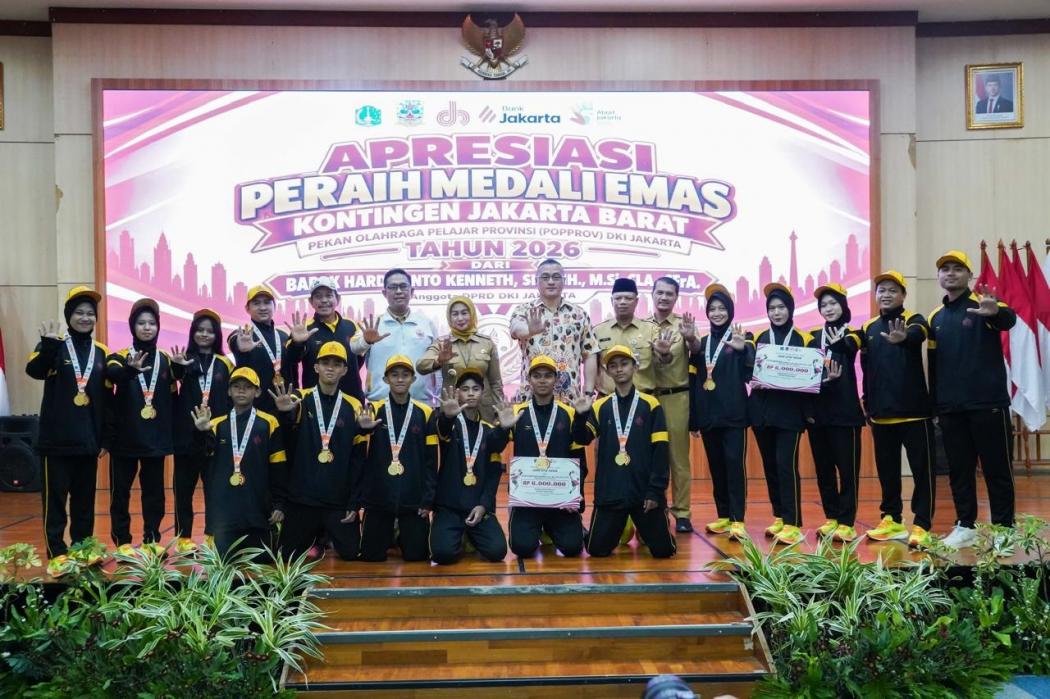 Bikin Sejarah! Jakarta Barat Juara Umum Popprov DKI Jakarta 2026 dengan 7 Medali Emas