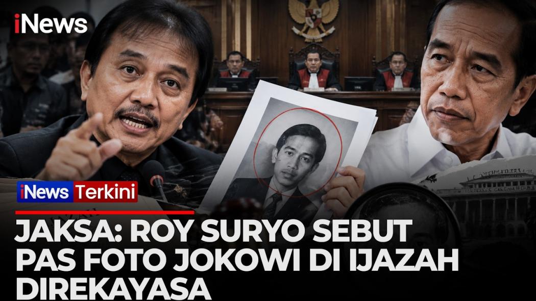 Sidang Perdana Roy Suryo! Jaksa Ungkap Tudingan Pas Foto Ijazah Jokowi Direkayasa