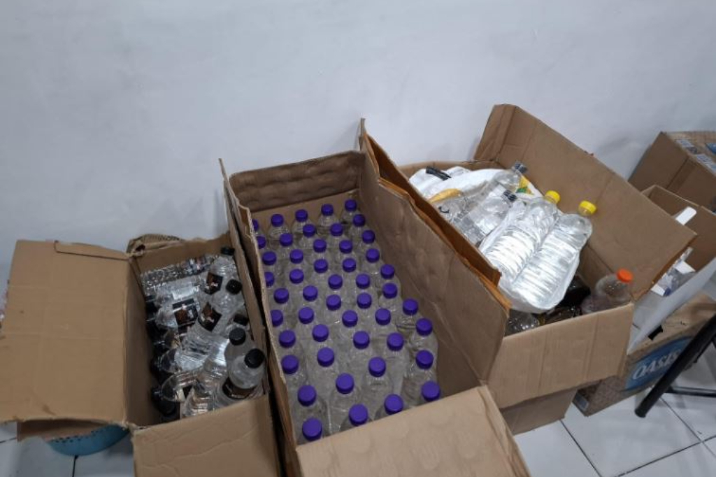 Operasi Cipta Kondisi di Malang, 2.307 Botol Miras Ilegal Disita