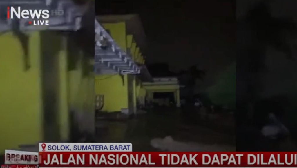 Banjir Bandang Terjang Solok, Jalur Padang Lumpuh Tertutup Material Galodo
