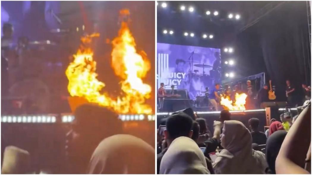 Viral Panggung Juicy Luicy Kebakaran saat Tampil di Bukittinggi, Panik Banget!