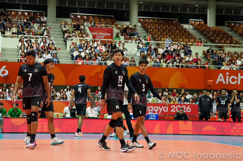Sempat Terpuruk Lawan Thailand, Timnas Voli Putra Indonesia Mengamuk dan Libas Kirgistan