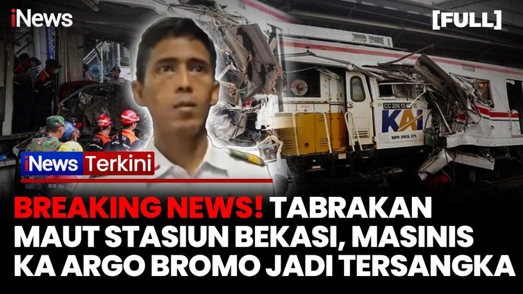 Terungkap! Alasan Masinis KA Argo Bromo Jadi Tersangka Tabrakan Maut dengan KRL