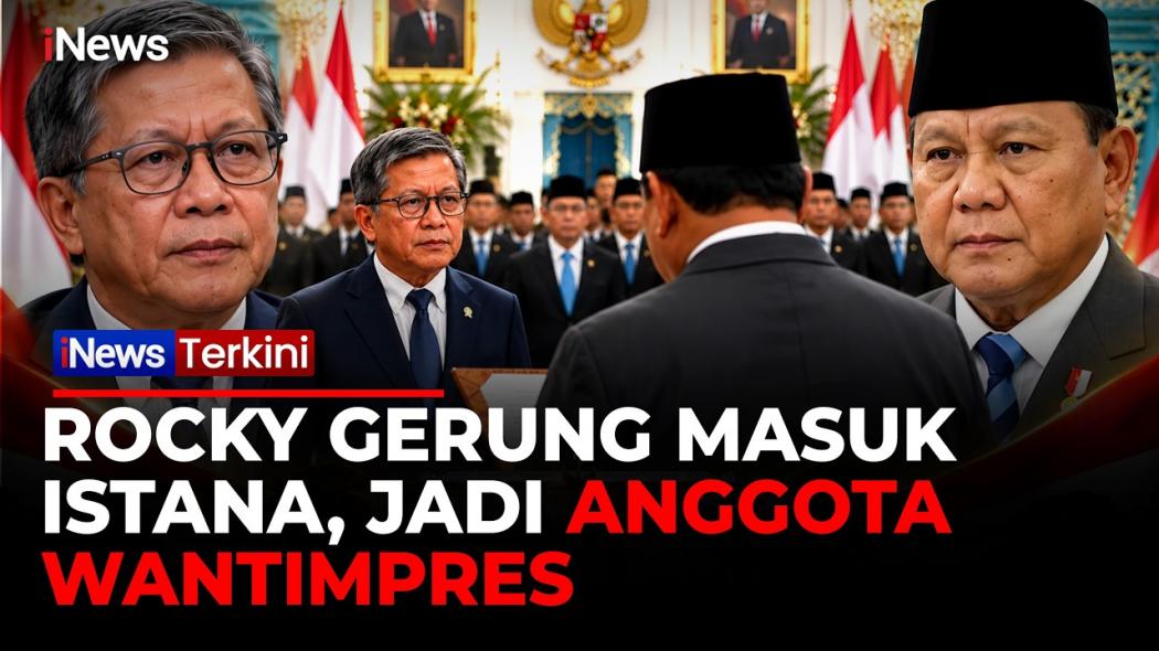Detik-Detik Rocky Gerung Resmi Jadi Wantimpres, Dilantik Prabowo Bersama 25 Tokoh