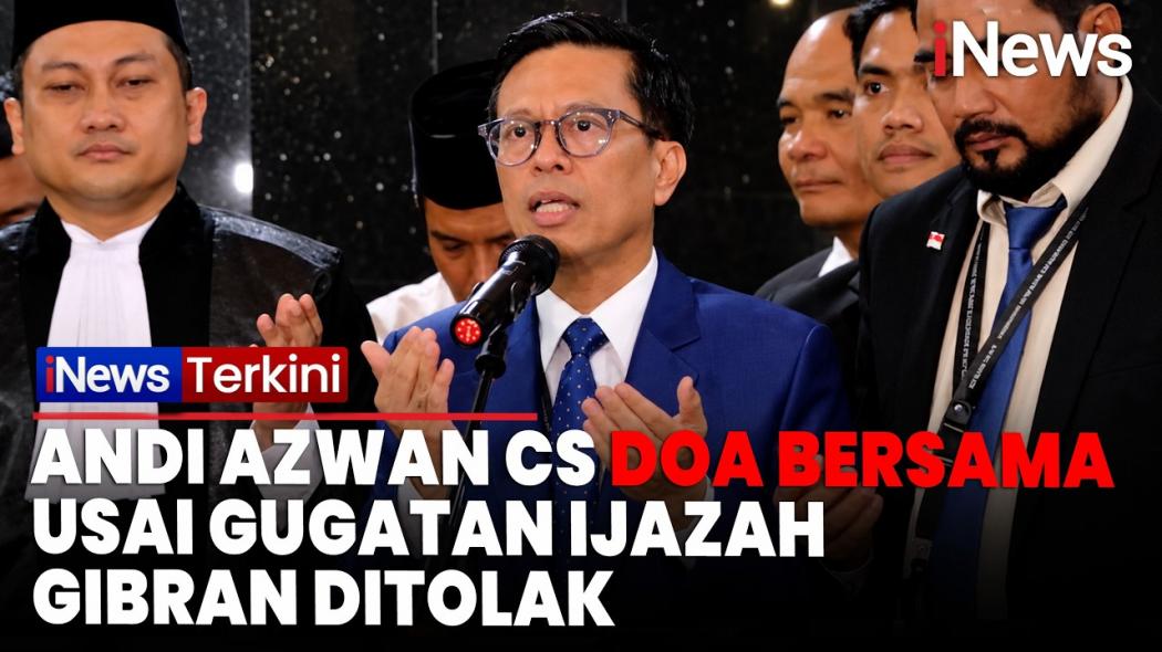 Gugatan Ijazah Gibran Tak Diterima MK, Andi Azwan Cs Langsung Doa Bersama