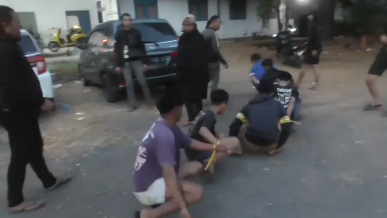 Geng Motor Bersenjata Tajam dan Busur di Gowa Meresahkan, 7 Orang Ditangkap