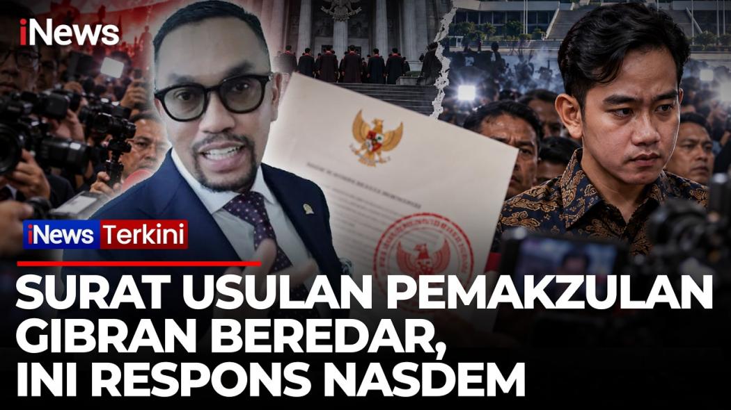 Beredar Isu Surat Pemakzulan Gibran Pascaputusan MK, NasDem Sebut Hoaks