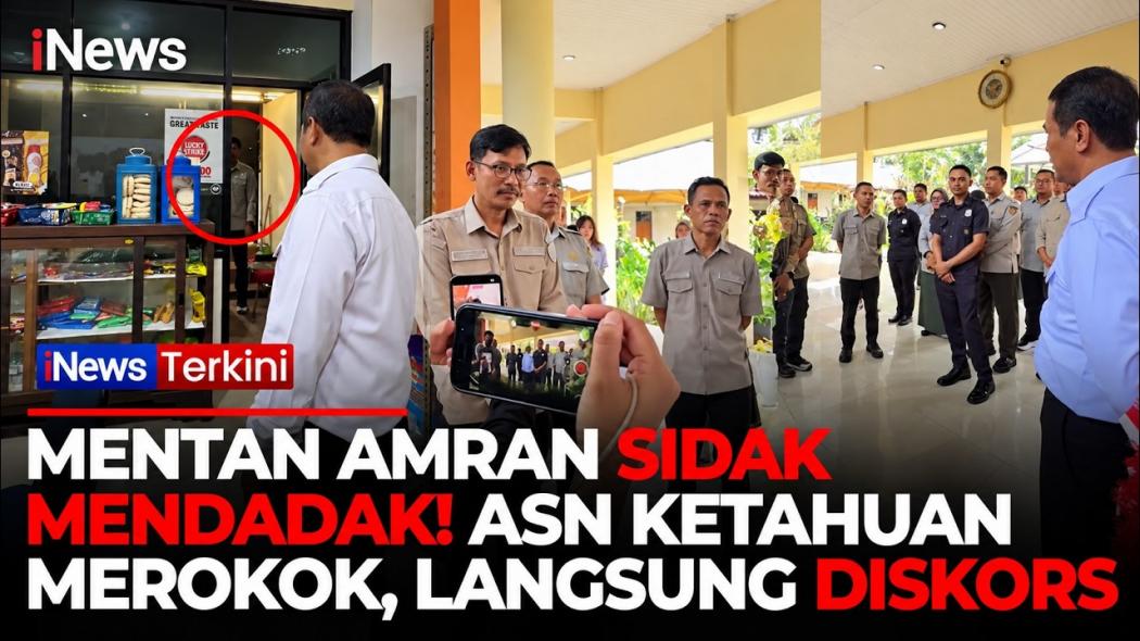 ASN Kedapatan Merokok saat Jam Kerja, Mentan Amran Jatuhkan Sanksi