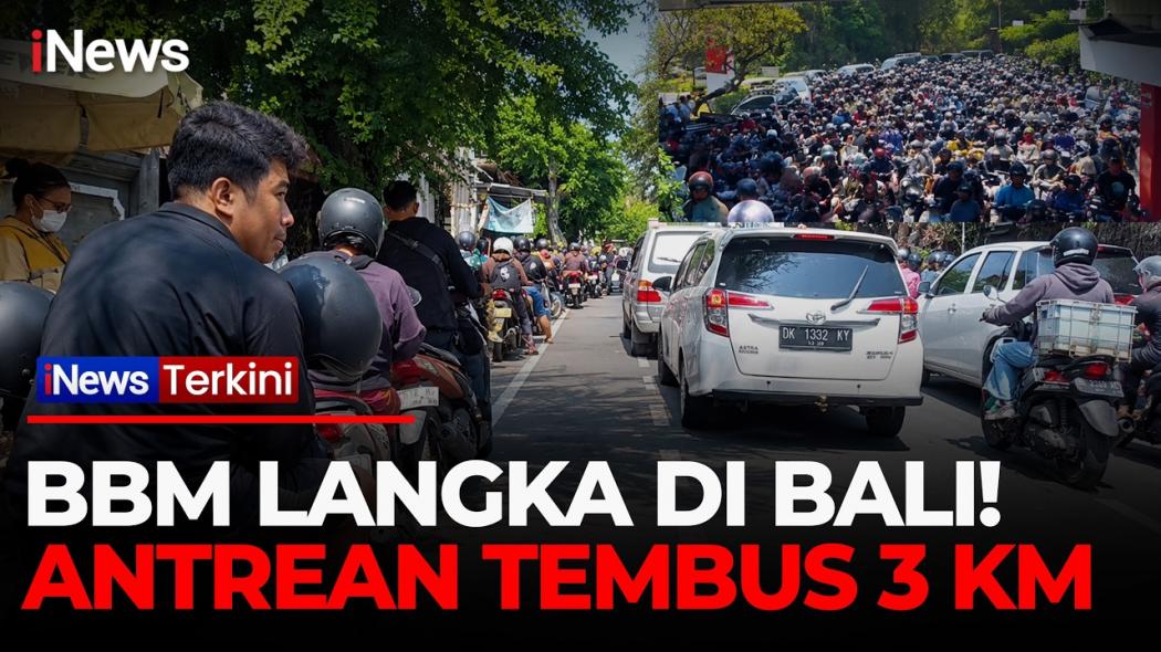 BBM Langka di Bali, Warga Antre Berjam-jam di SPBU Jembrana