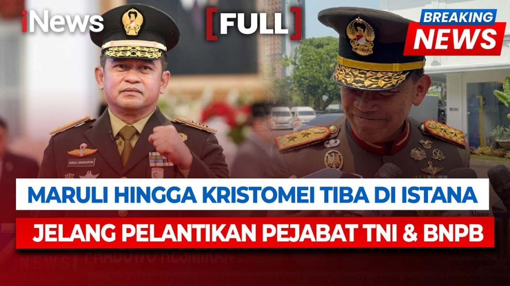 4 Jenderal TNI Datangi Istana! Kristomei, Maruli, Richard hingga Tandyo Ini Jabatan Barunya