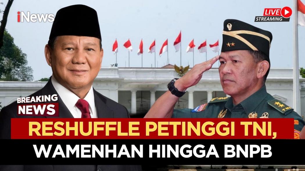 Prabowo Lantik Tandyo Budi Jadi KSAD! Kristomei Kepala BNPB, Richard Wamenhan dan Maruli Bergeser Jabatan