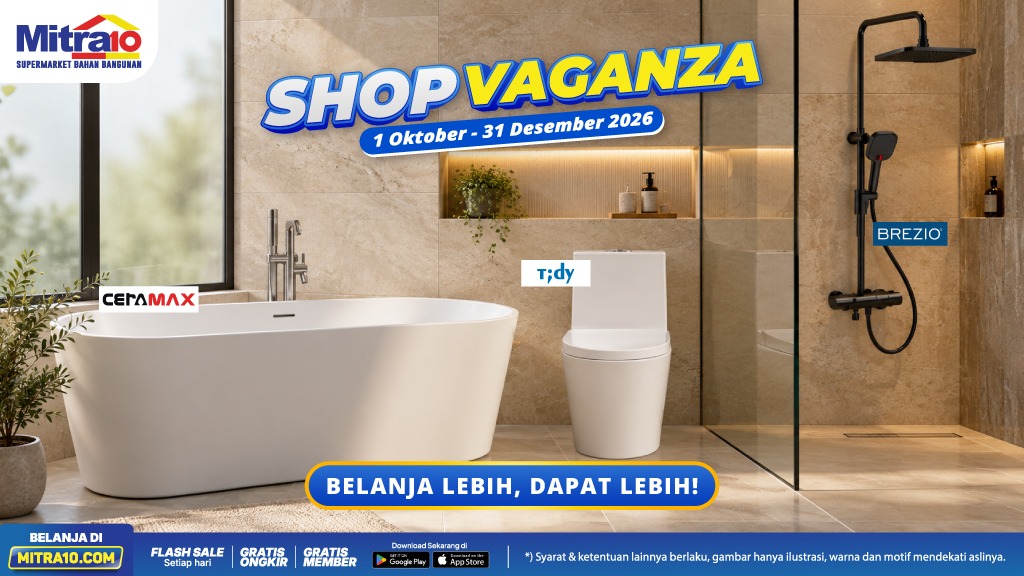 Belanja Kloset dan Perlengkapan Kamar Mandi, Berburu Hadiah Langsung Shopvaganza