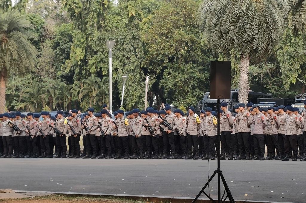 Ada Demo di Jakarta Hari Ini, 3.000 Personel TNI-Polri Apel Gabungan di Monas