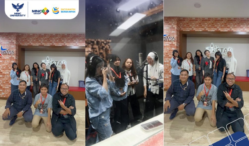 Wujudkan Konsep The Real Media & Entertainment Campus, UKM Paduan Suara MNC University Kunjungi Hits Records dan Rekaman Bareng Anneth Delliecia