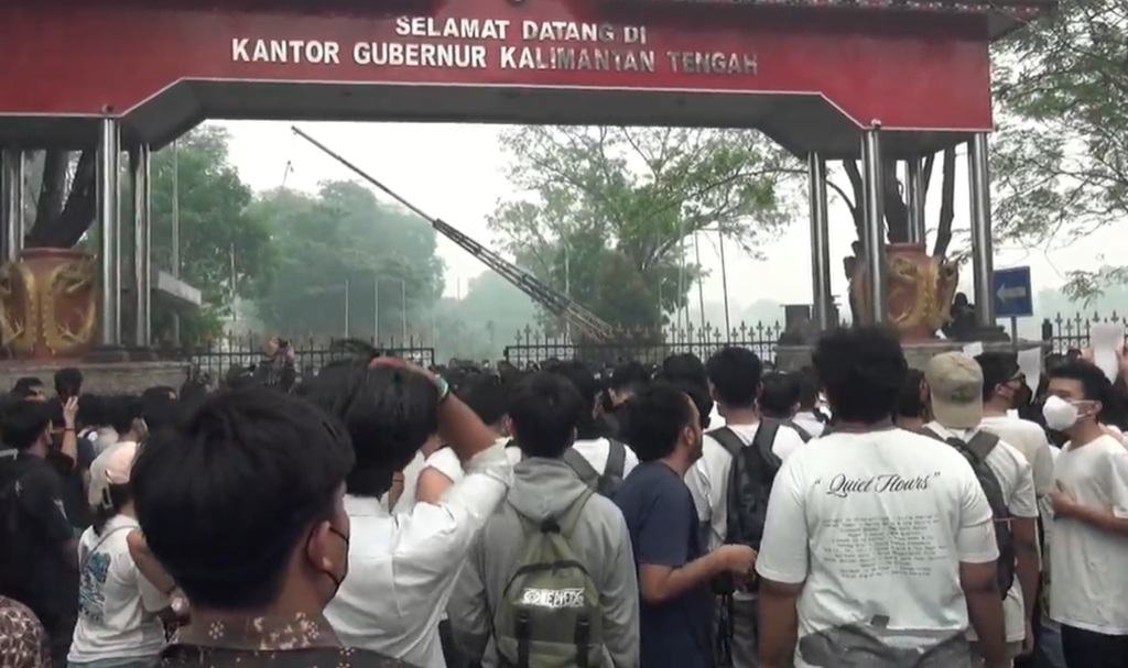 Ikut Aksi Demo Karhutla, 4 WNA asal Malaysia Diamankan Imigrasi Palangka Raya