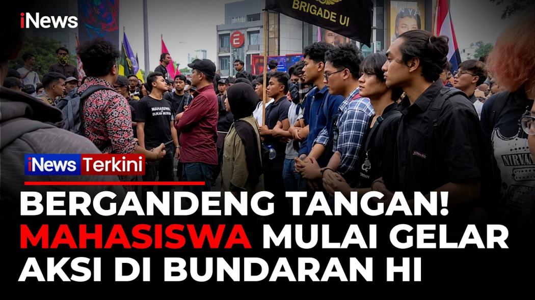 BEM UI dan SADAR Gelar Demo di Bundaran HI, Karhutla hingga Korupsi Jadi Sorotan