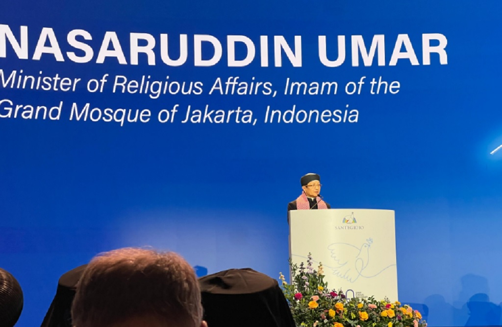 Usung Model Living Harmony Indonesia di Italia, Menag Desak Dialog Agama Jadi Aksi Nyata