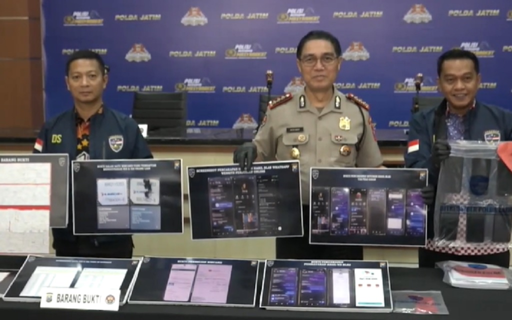 Polisi Bongkar Sindikat Judol dan Jual Beli Akun Palsu di Sidoarjo, Omzet Miliaran