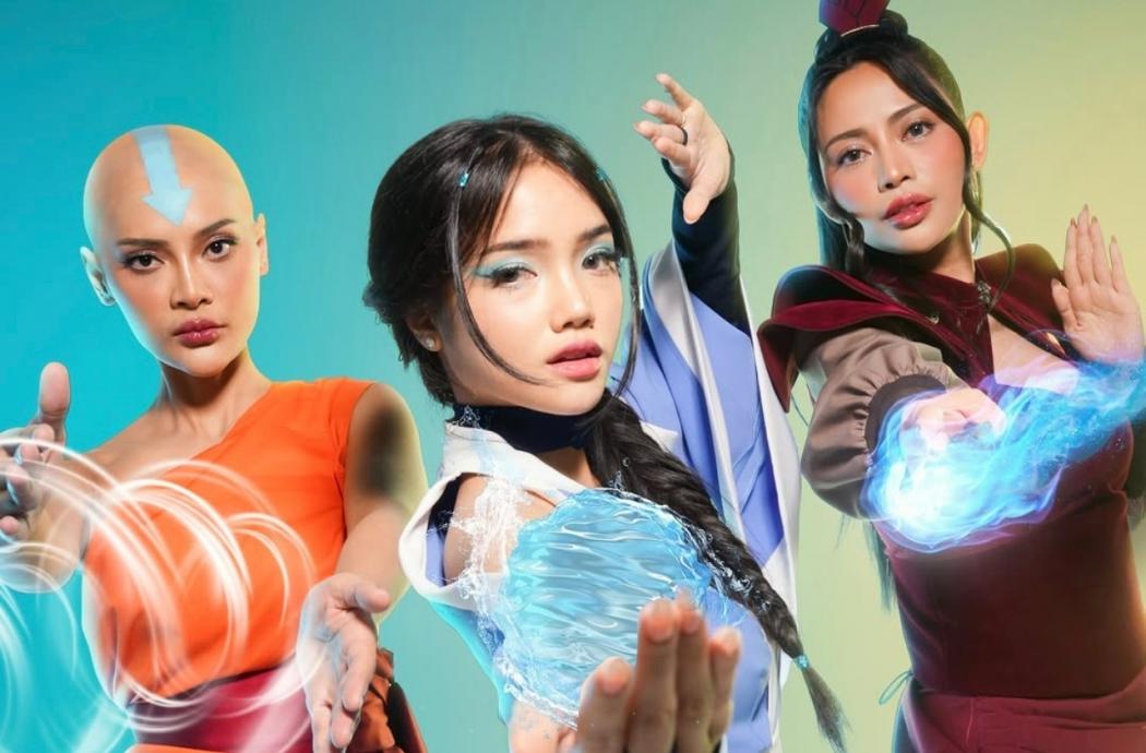 Bukan Kostum Horor, Erika, Fuji, dan Rachel Vennya Kompak Bergaya  Avatar di Perayaan Halloween